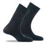 Lot de 2 mi chaussettes fil d'écosse marine