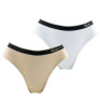 Lot de 2 culottes femme beige et blanc