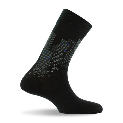 mi chaussettes homme coton noir fabrication française