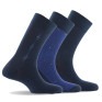 Lot de 3 mi chaussettes coton marine