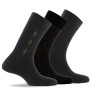 Lot de 3 mi chaussettes coton noir