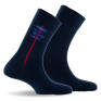 Lot de 2 mi chaussettes coton marine