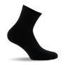 1 paire de socquettes unie noir.