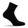 1 paire socquettes plumetis noir.