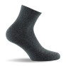 1 paire de socquettes unie grise.