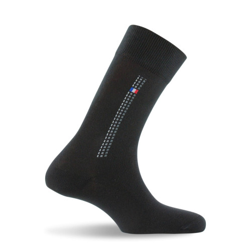mi chaussettes homme coton noir fabrication française