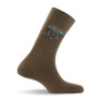 mi chaussettes homme coton marron fabrication française