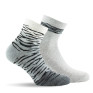 Lot de 2 mi chaussettes femme fantaisies