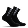 Lot de 2 paires de tiges courtes femme sport noir blanc.