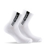 Lot de 2 paires de tiges courtes sport blanc noir.