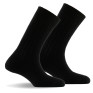 Lot de 2 mi chaussettes en laine à côtes noir.