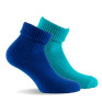 Pack de 2 socquettes chaudes pour  enfant bleu, turquoise.