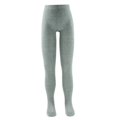 Collant enfant en coton gris