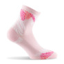 Socquettes fantaisies feuillages made in France rose