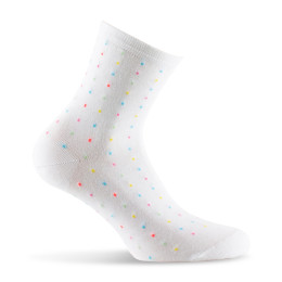 Socquettes femme motif plumetis made in France