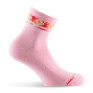 Socquettes en coton  rose bracelet colorés