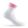 Socquettes double bord côte rose