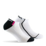 Pack de 2 paires d' invisibles  femme sport blanc rose