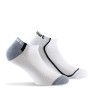 Pack de 2 paires d' invisibles  femme sport blanc gris