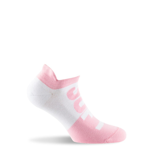 Invisible femme double bord côte blanc rose