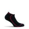 Pack de 2 paires d' invisibles  femme sport noir rose