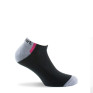 Pack de 2 paires d' invisibles  femme sport gris rose