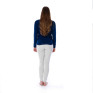 Pyjama femme en coton peigné fleurs placées