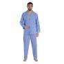 Pyjama long à carreaux en coton tissé