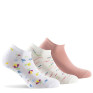 Pack de 3 invisibles femme coton flower, géométrique, unie