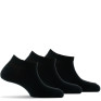 Lot de 3 paires d'invisibles en coton, petites chaussettes noir