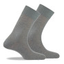 Pack de 2 mi chaussettes jersey fabrication Française gris