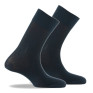 Pack de 2 mi chaussettes jersey fabrication Française marine