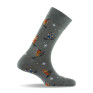 Mi-chaussettes homme skieurs Made in France coloris anthracite