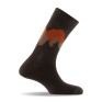 mi chaussettes coton homme Landscape  marron