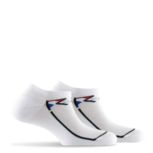 Lot de 2 invisibles homme sport en coton made in France blanc