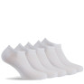 Pack de 5 paires d'invisibles femme en polyester  coloris blanc