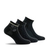 Lot de 3 paires d'ultra courtes motif floral et pointillés coloris noir