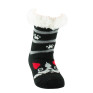 Chaussons chaussettes enfant antidérapant chien intérieur polaire