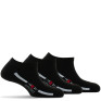Lot de 3 paires d'invisibles homme sport, semelle bouclette coloris noir