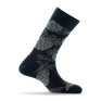 Mi-chaussettes coton all over ananas fabriquées en France.