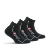 Lot de 3 paires d'invisibles enfant en coton semelle bouclettes.