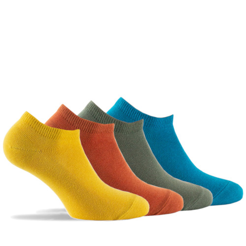 Lot de 4 paires d' invisibles camaïeux en coton