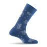 Mi-chaussettes homme en coton  all over de poissons fabrication française