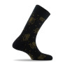 Mi-chaussettes fantaisie en coton  all over de poissons fabrication française