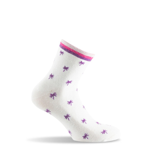 Socquettes fantaisies en coton motif palmiers