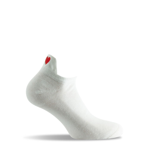 Invisibles en coton avec languette broderie coeur