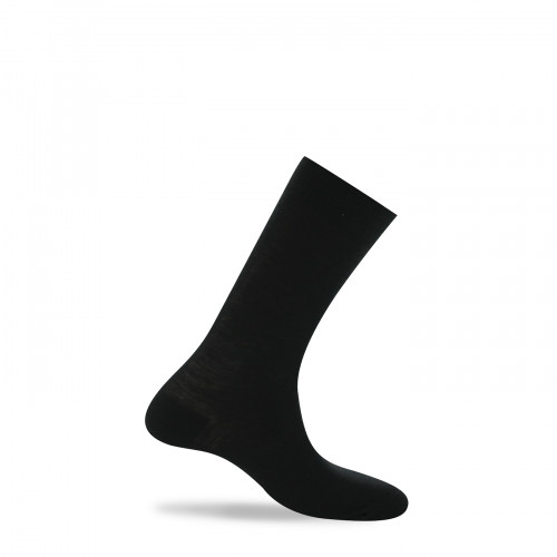 Mi-chaussettes extérieur laine interieur coton