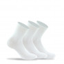 Lot de 3 paires de socquettes unies en coton