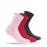 Lot de 3 paires de socquettes unies en coton