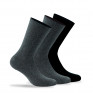 Lot de 3 paires de chaussettes unies en coton